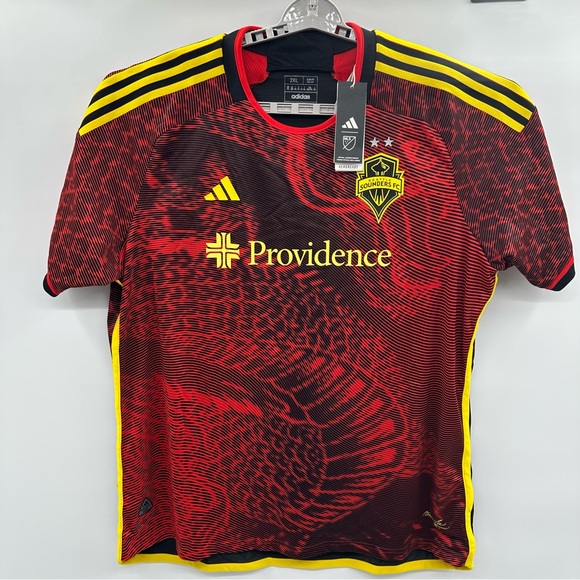 Adidas Seattle Sounders FC Mens 2XL Authentic Jersey Bruce Lee Soccer MLS NWT - Picture 1 of 13